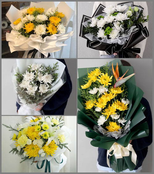 河南焦作解放区焦南街道白事花束代送